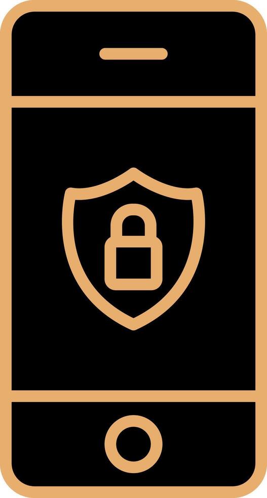 Mobile Security Vecto Icon vector