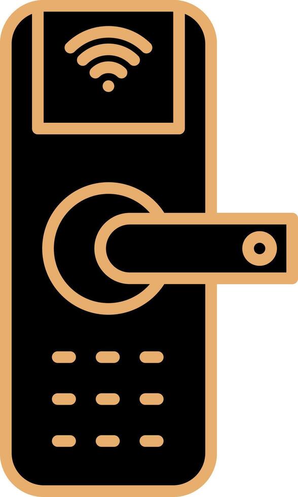 Smart Door Vecto Icon vector