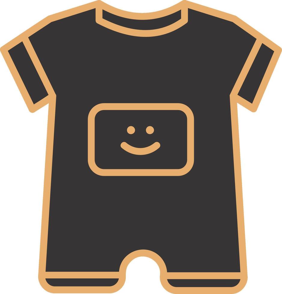 Baby Boy Outfit Vecto Icon vector