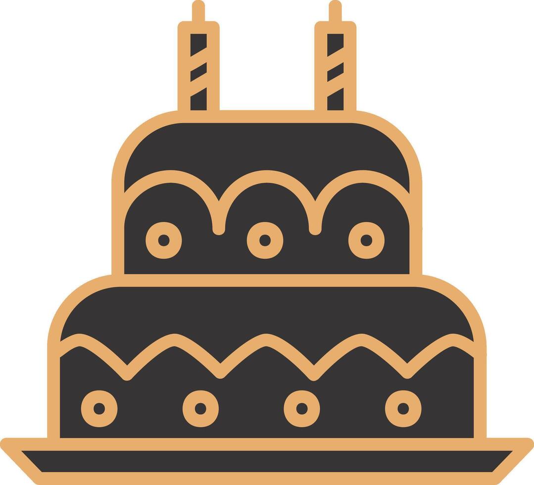 Birthday cake Vecto Icon vector