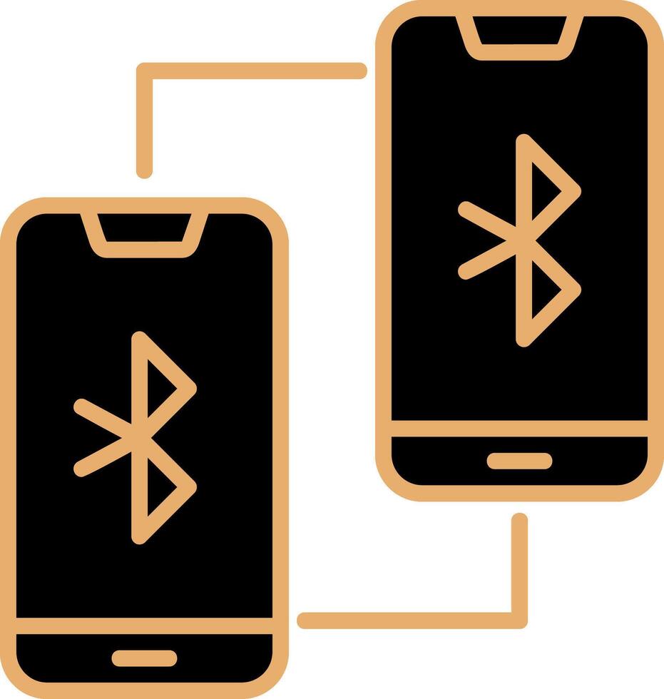 Phone Bluetooth Connected Vecto Icon vector
