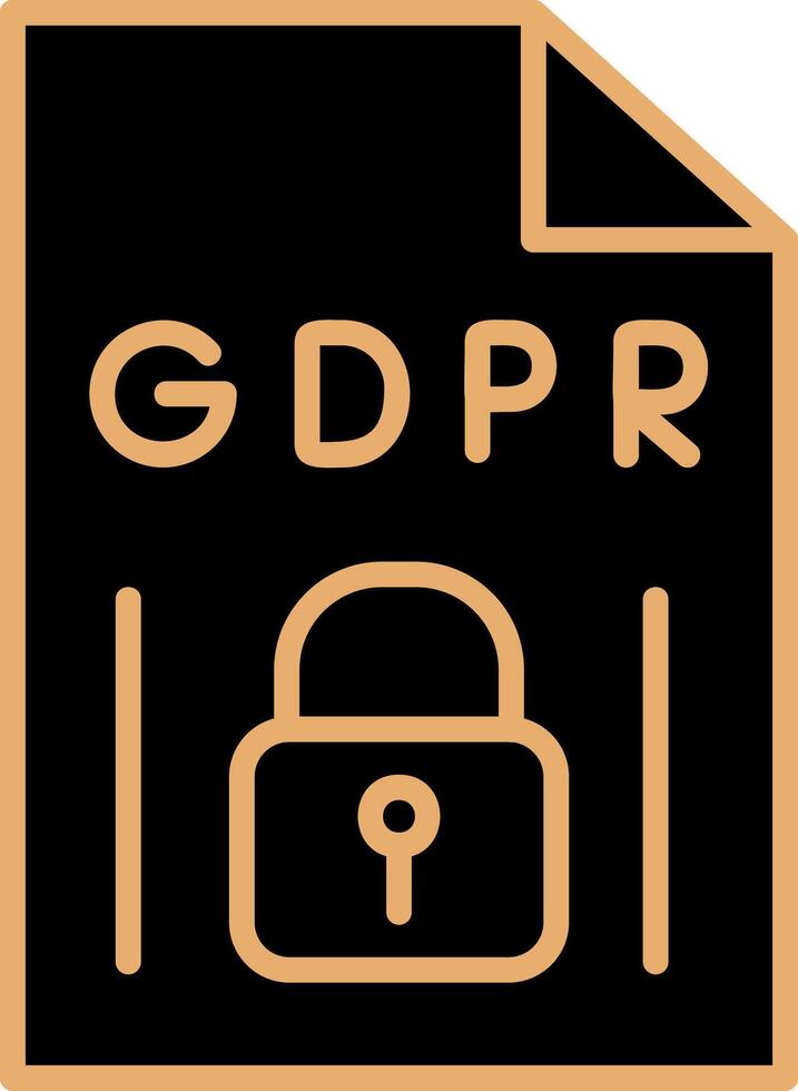 GDPR Vecto Icon vector