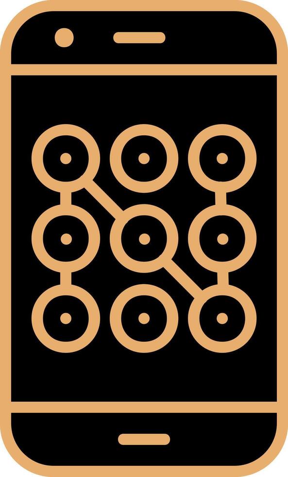 Mobile Security Vecto Icon vector