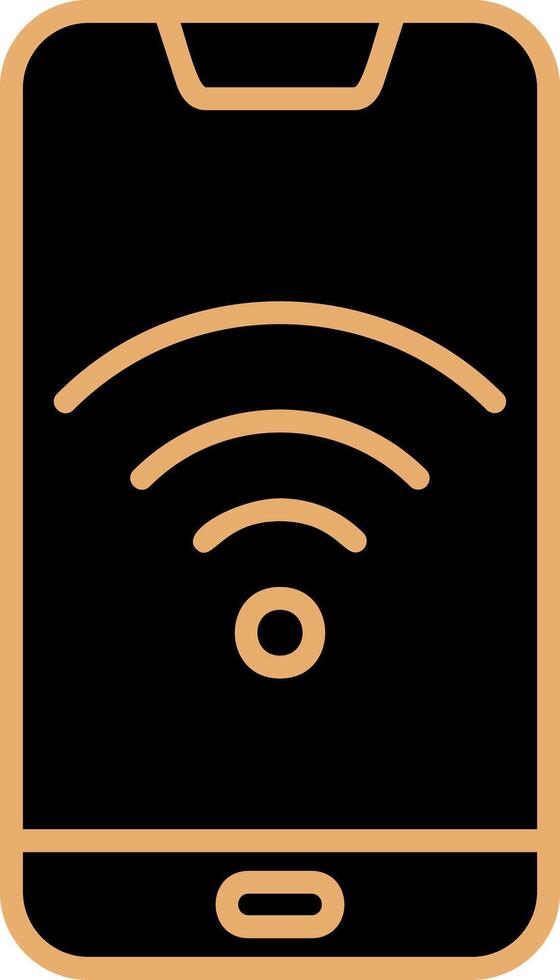 teléfono inteligente Wifi vecto icono vector