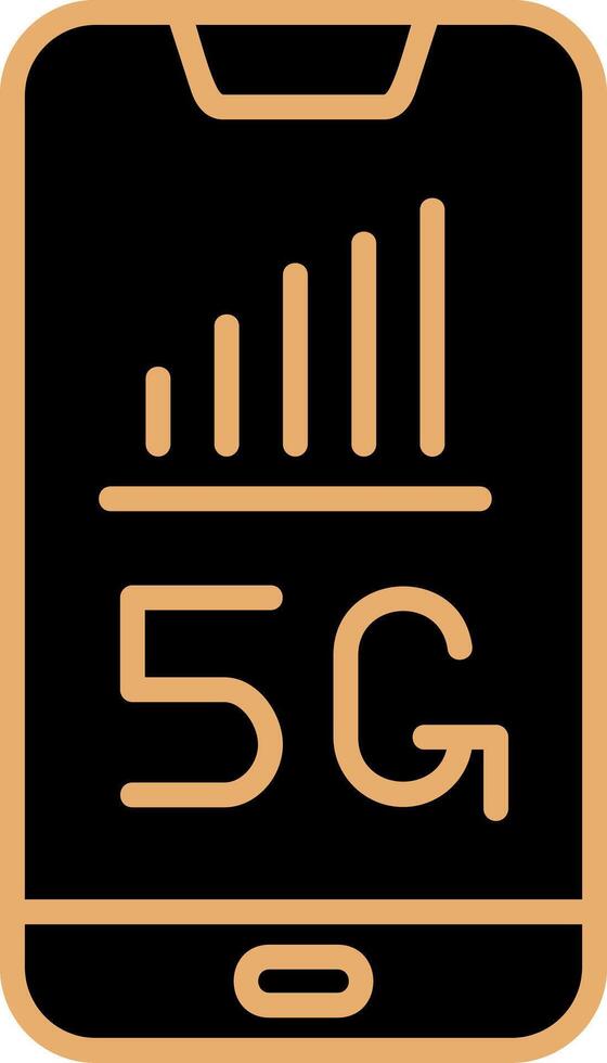 5G Smartphone Vecto Icon vector