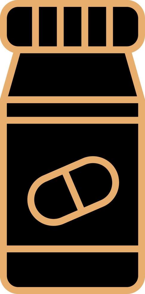 Pills Bottle Vecto Icon vector