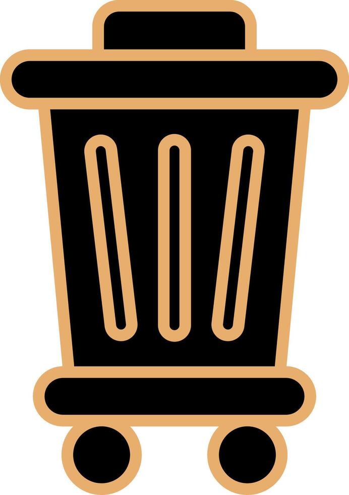 Trash Bin Vecto Icon vector