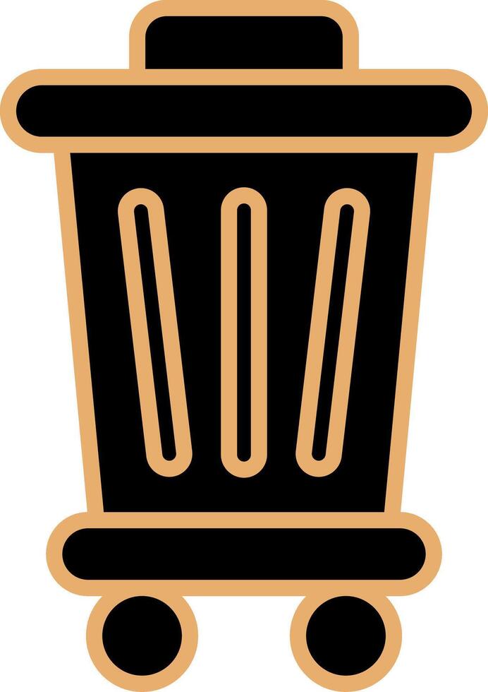 Trash Bin Vecto Icon vector