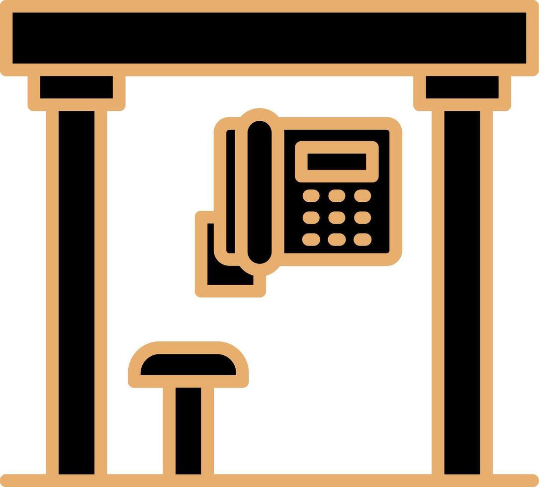 Telephone Box Vecto Icon vector