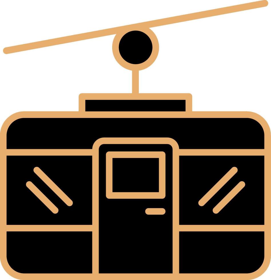 Cable Car Vecto Icon vector