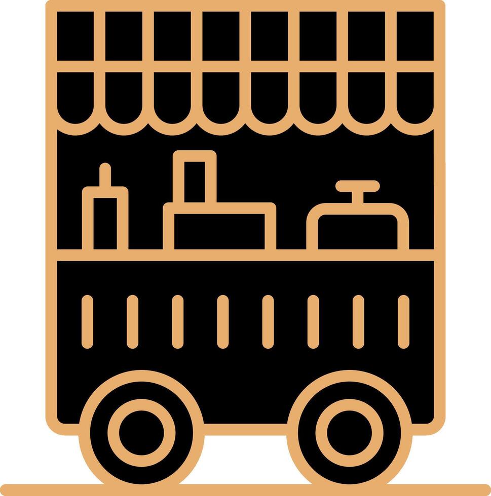 Food Cart Vecto Icon vector