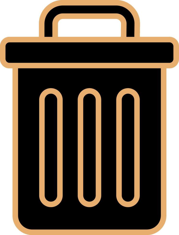 Trash Bin Vecto Icon vector