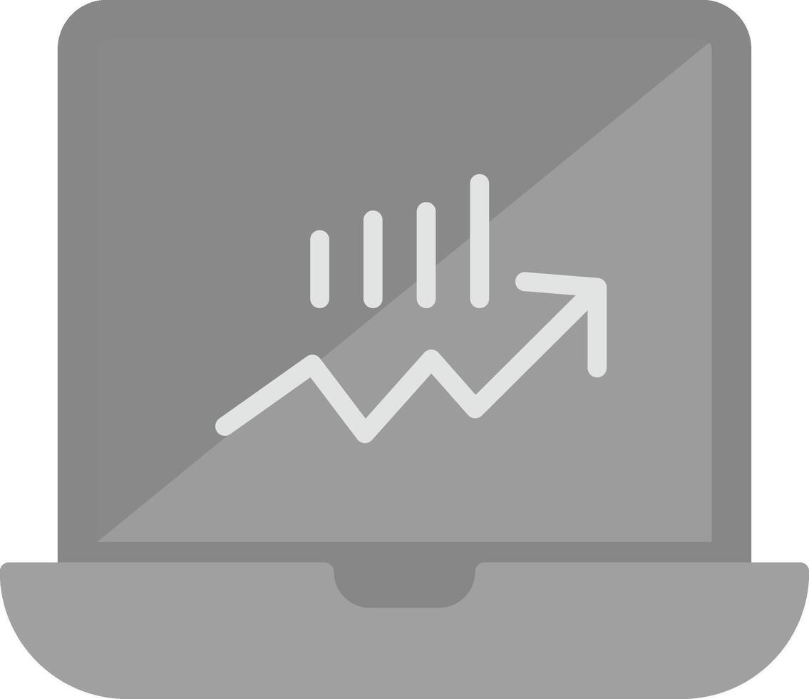 Stocks Monitoring Vecto Icon vector