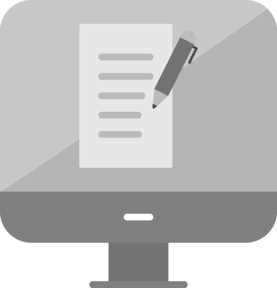 Computer Copywriting Vecto Icon vector