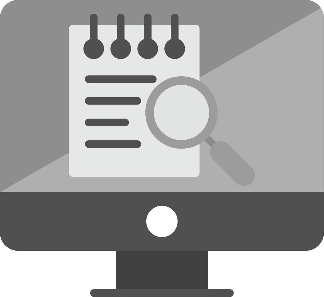 File Search Computer Vecto Icon vector
