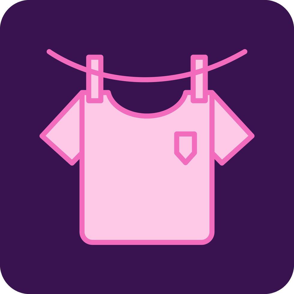 Washing Clothes Vecto Icon vector