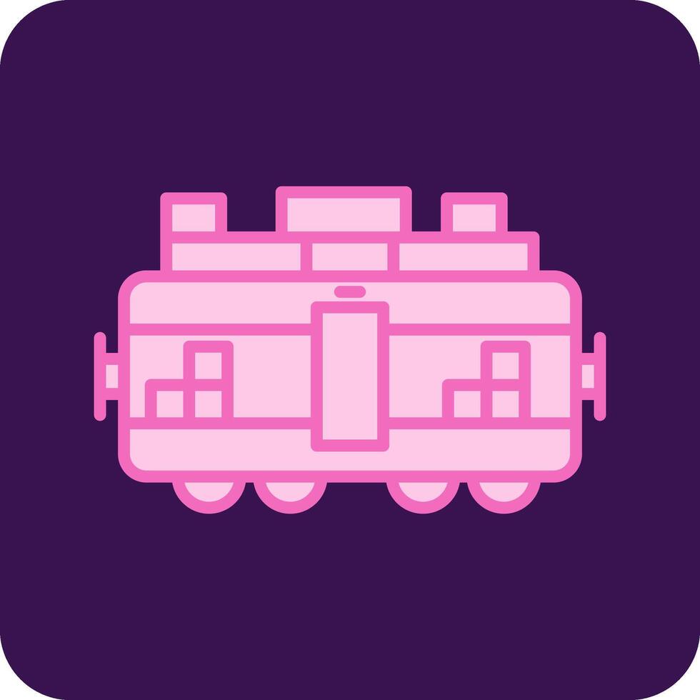 Train Cargo Vecto Icon vector