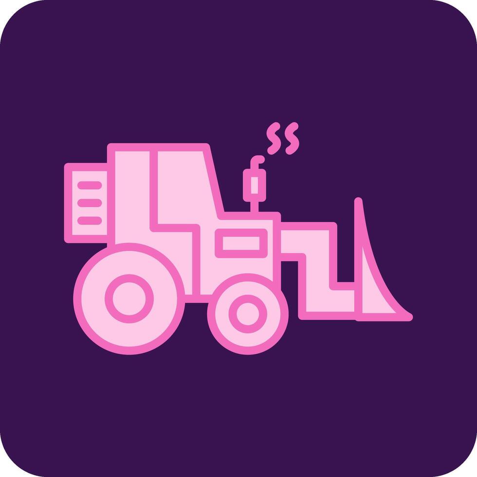Bulldozer Vecto Icon vector