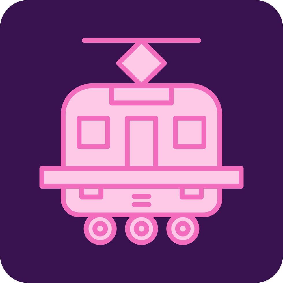 Tram Vecto Icon vector