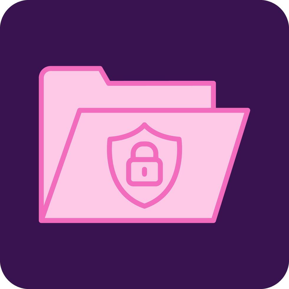 Secure Folder Vecto Icon vector