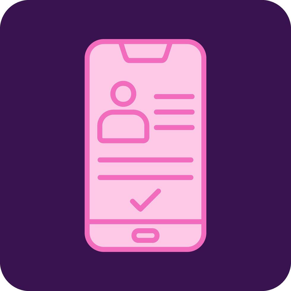 Smartphone Id Vecto Icon vector