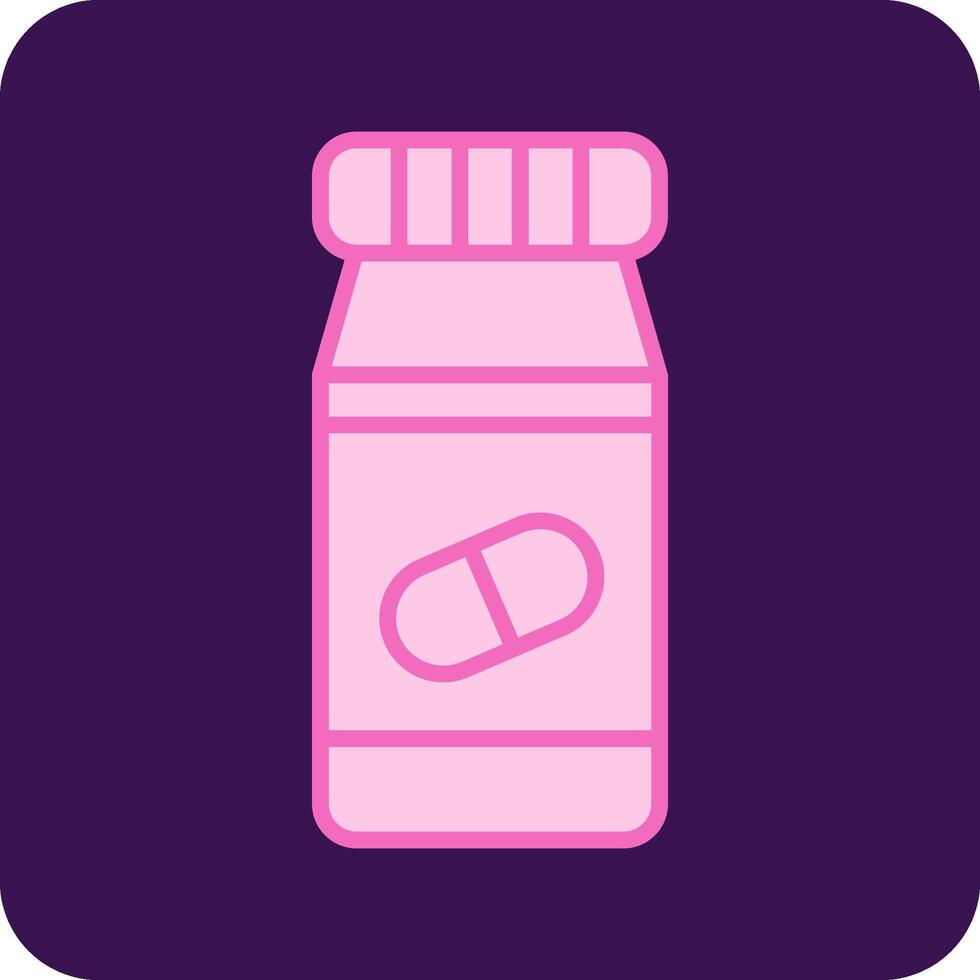 Pills Bottle Vecto Icon vector