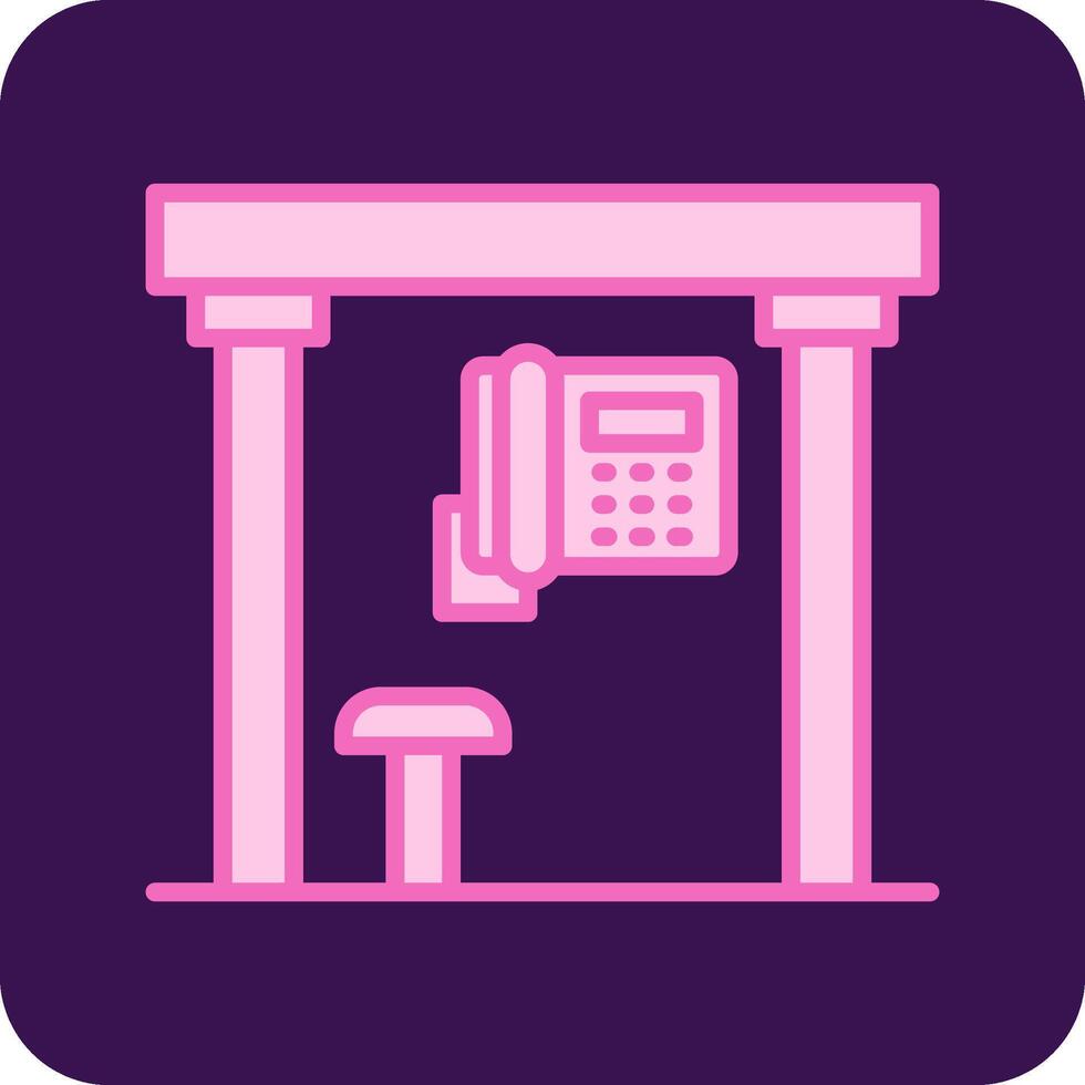 Telephone Box Vecto Icon vector