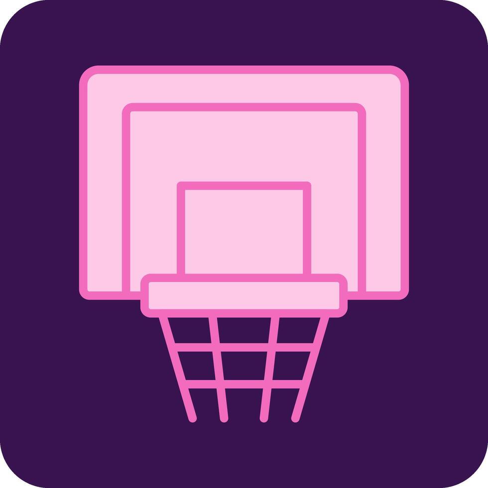 Basketball Hoop Vecto Icon vector