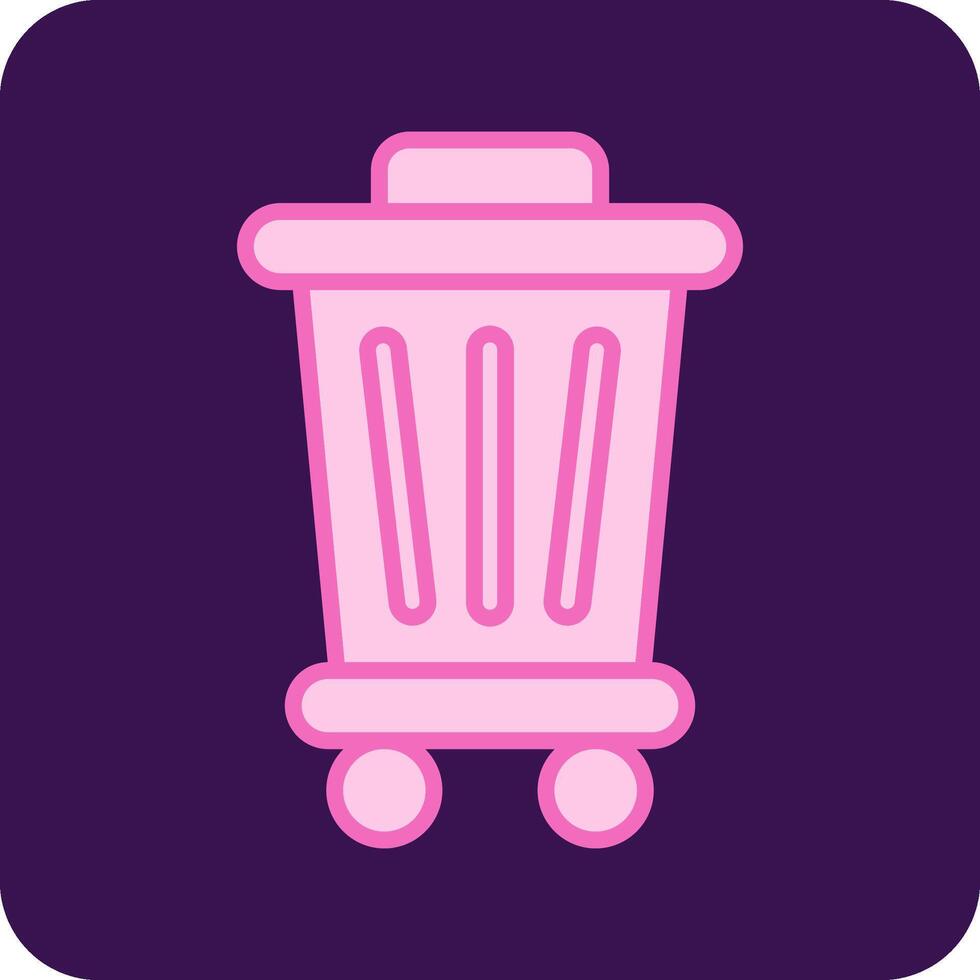 Trash Bin Vecto Icon vector