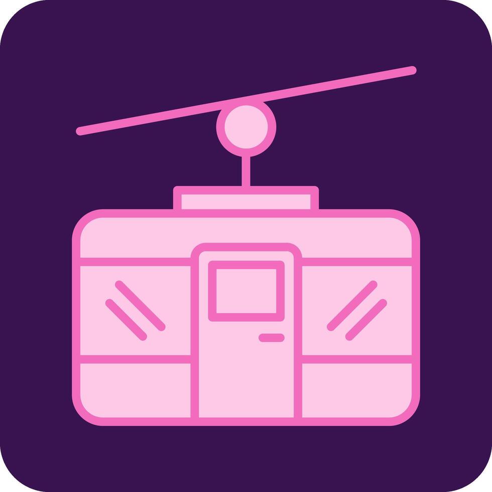 Cable Car Vecto Icon vector