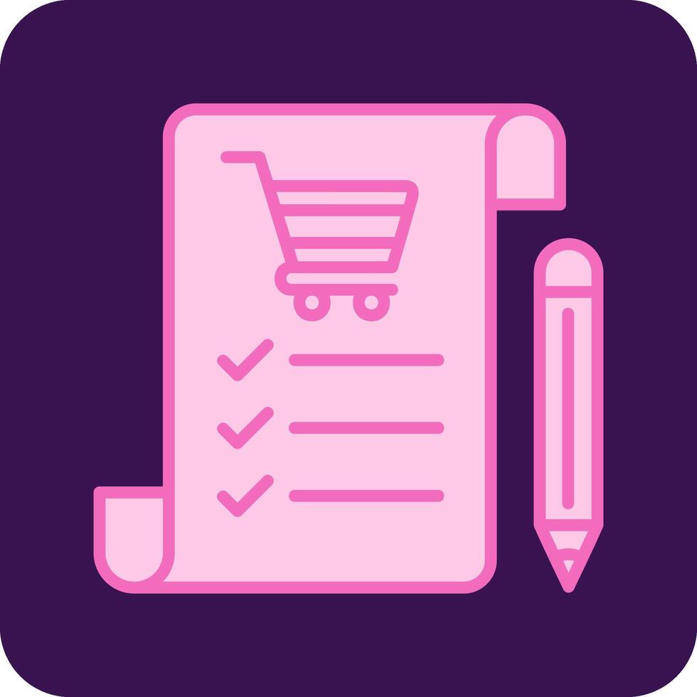 Shopping List Vecto Icon vector