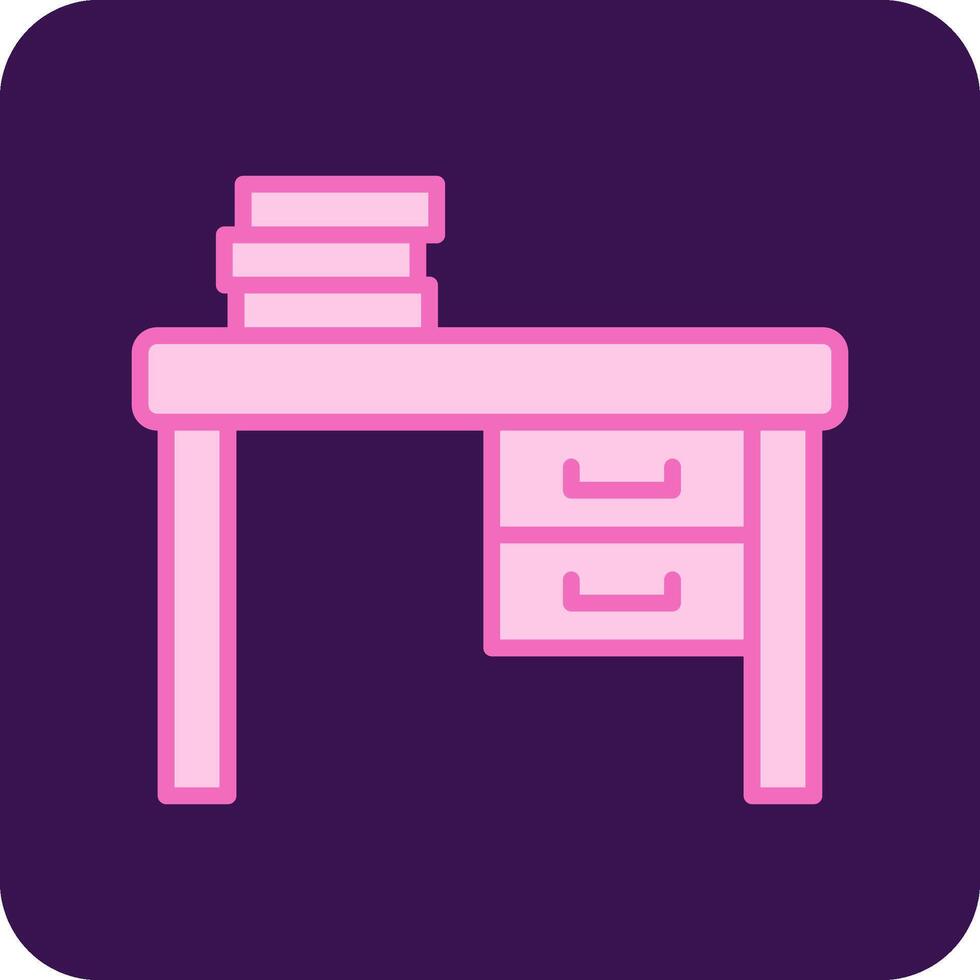 Work Desk Vecto Icon vector