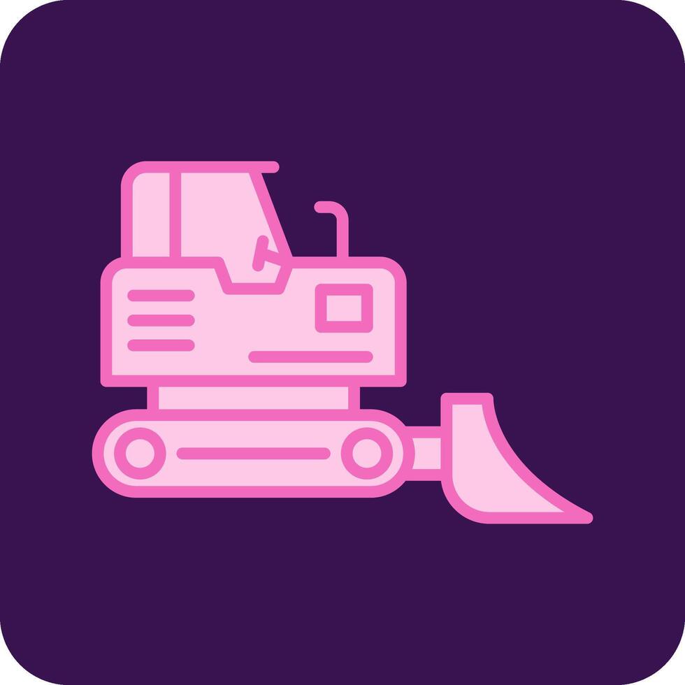 Bulldozer Vecto Icon vector