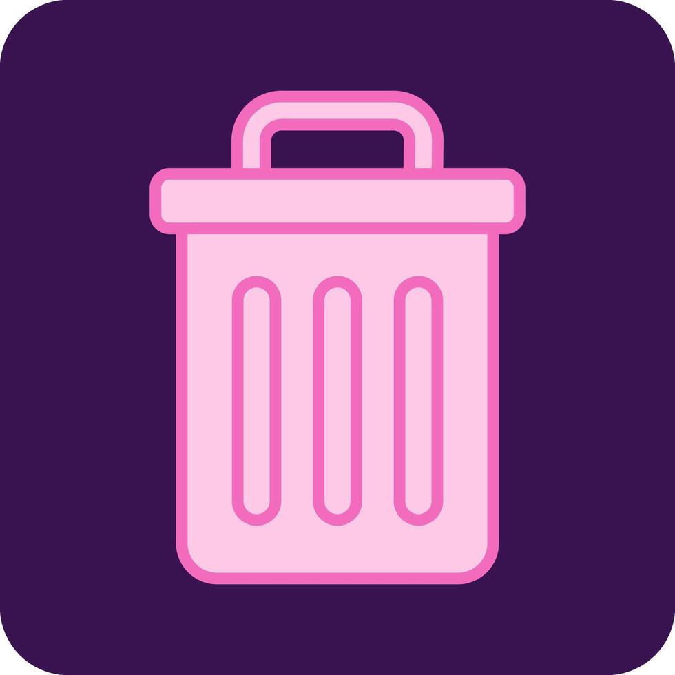 Trash Bin Vecto Icon vector