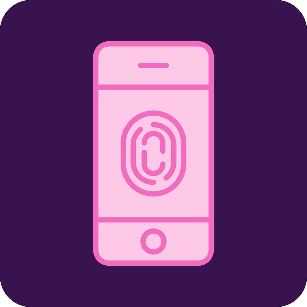 FingerPrint Verification Vecto Icon vector