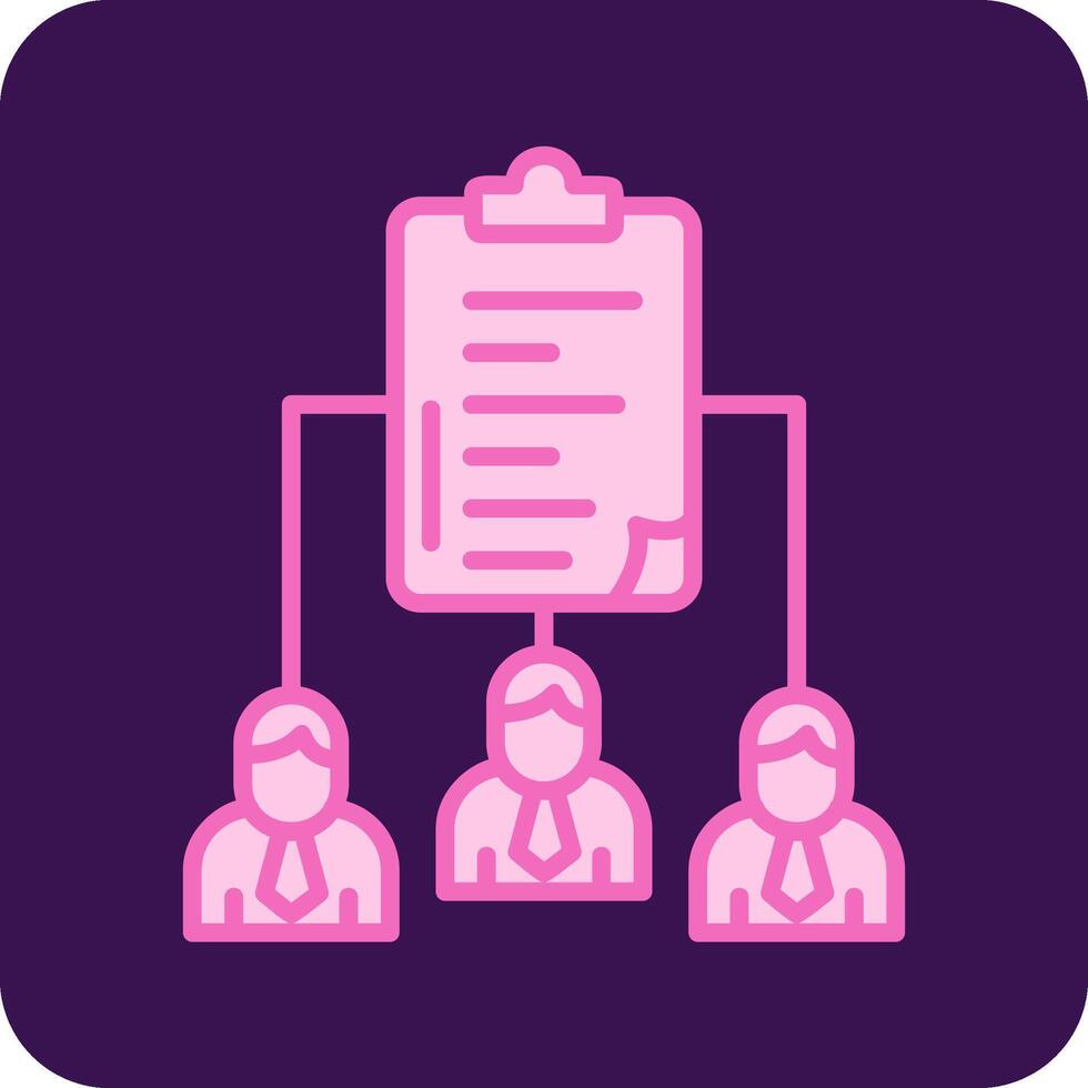 Work distribution Vecto Icon vector