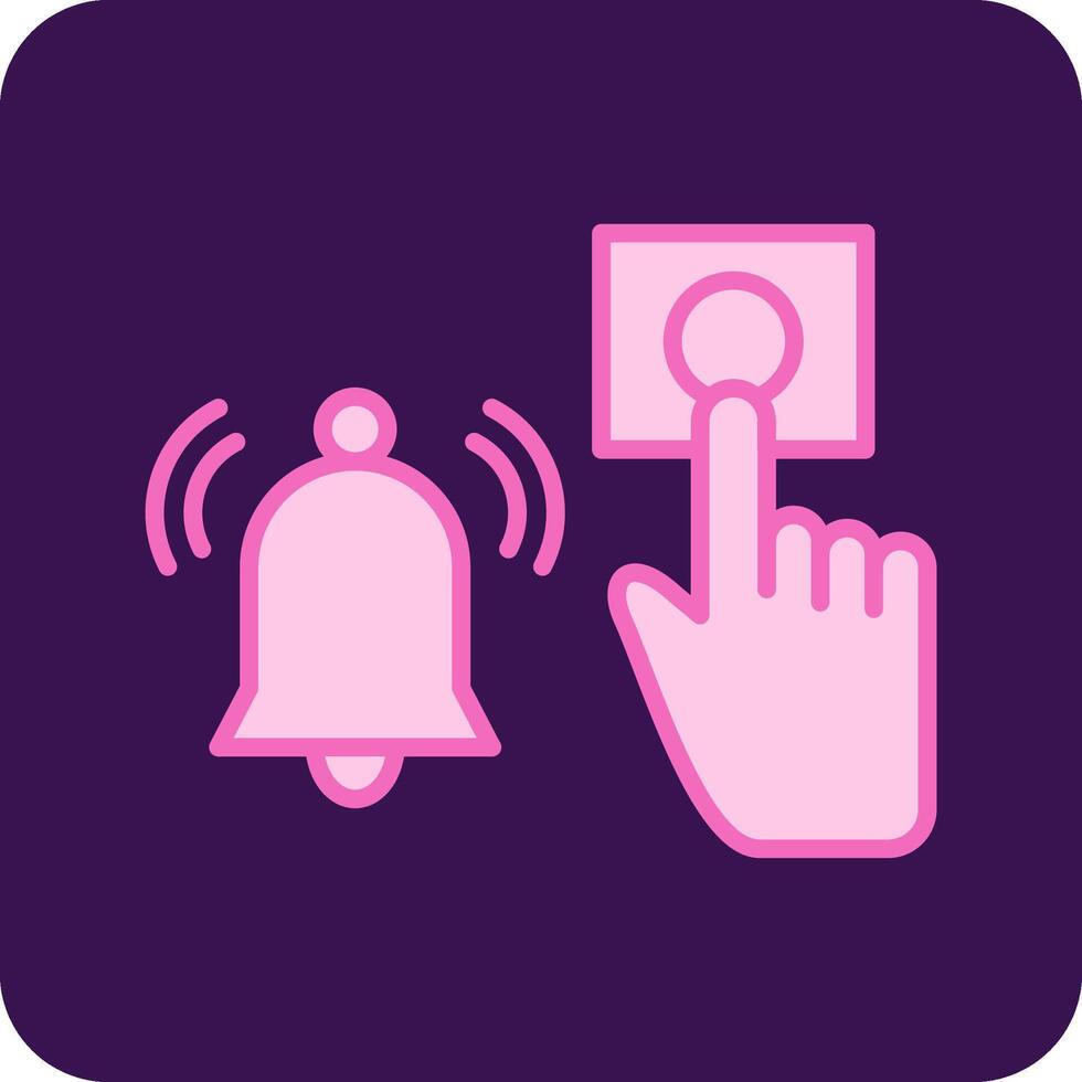 Emergency Alarm Button Vecto Icon vector