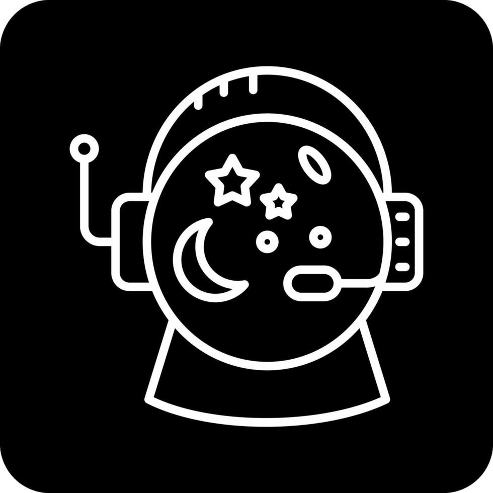 Astronaut Helmet Vecto Icon vector