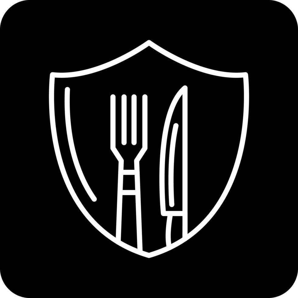 Cutlery Shield Vecto Icon vector