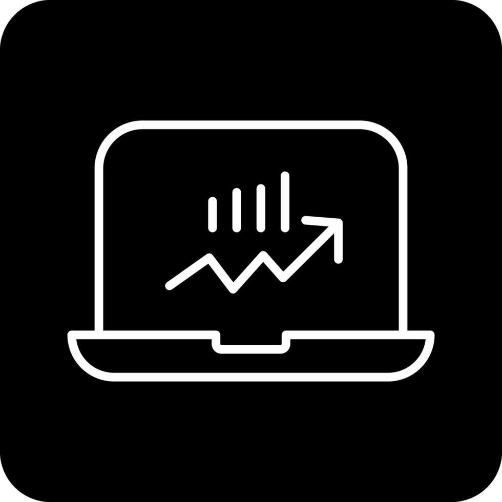 Stocks Monitoring Vecto Icon vector