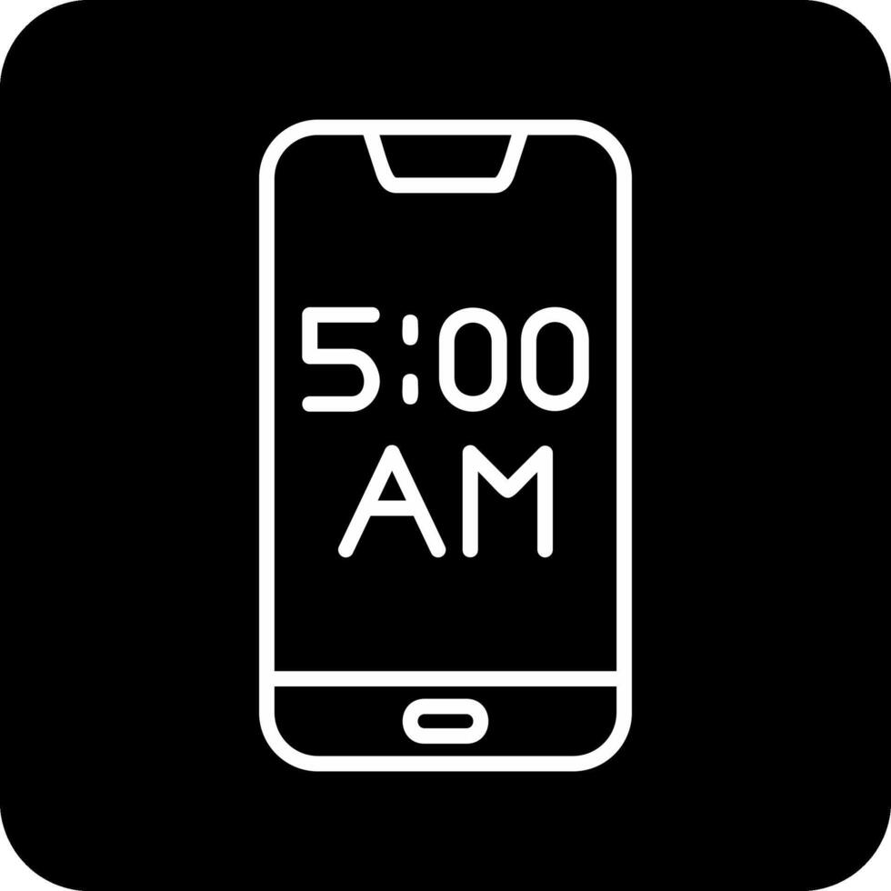 teléfono inteligente alarma vecto icono vector