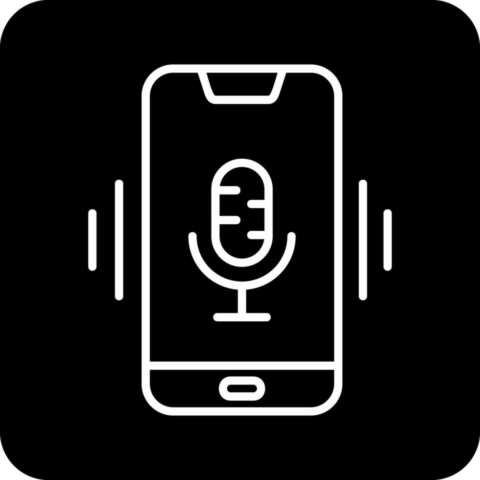 Mobile Voice Assistant Vecto Icon vector