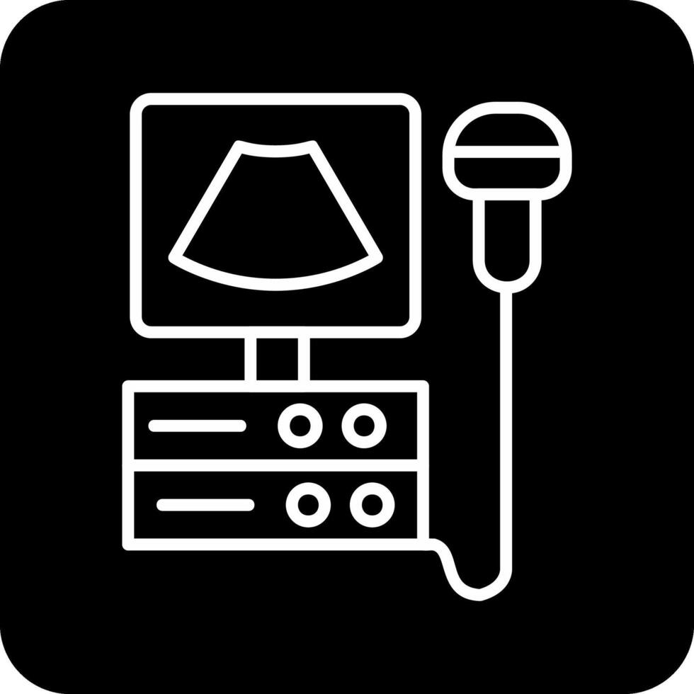 Ultrasound Machine Vecto Icon vector