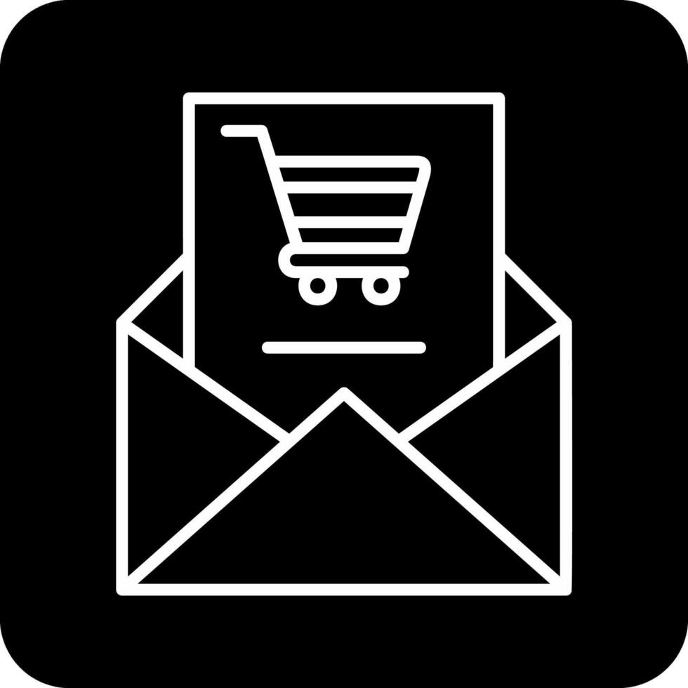 compras correo electrónico vecto icono vector