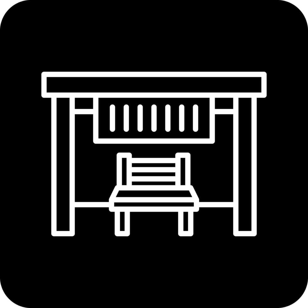 Bus Stop Vecto Icon vector