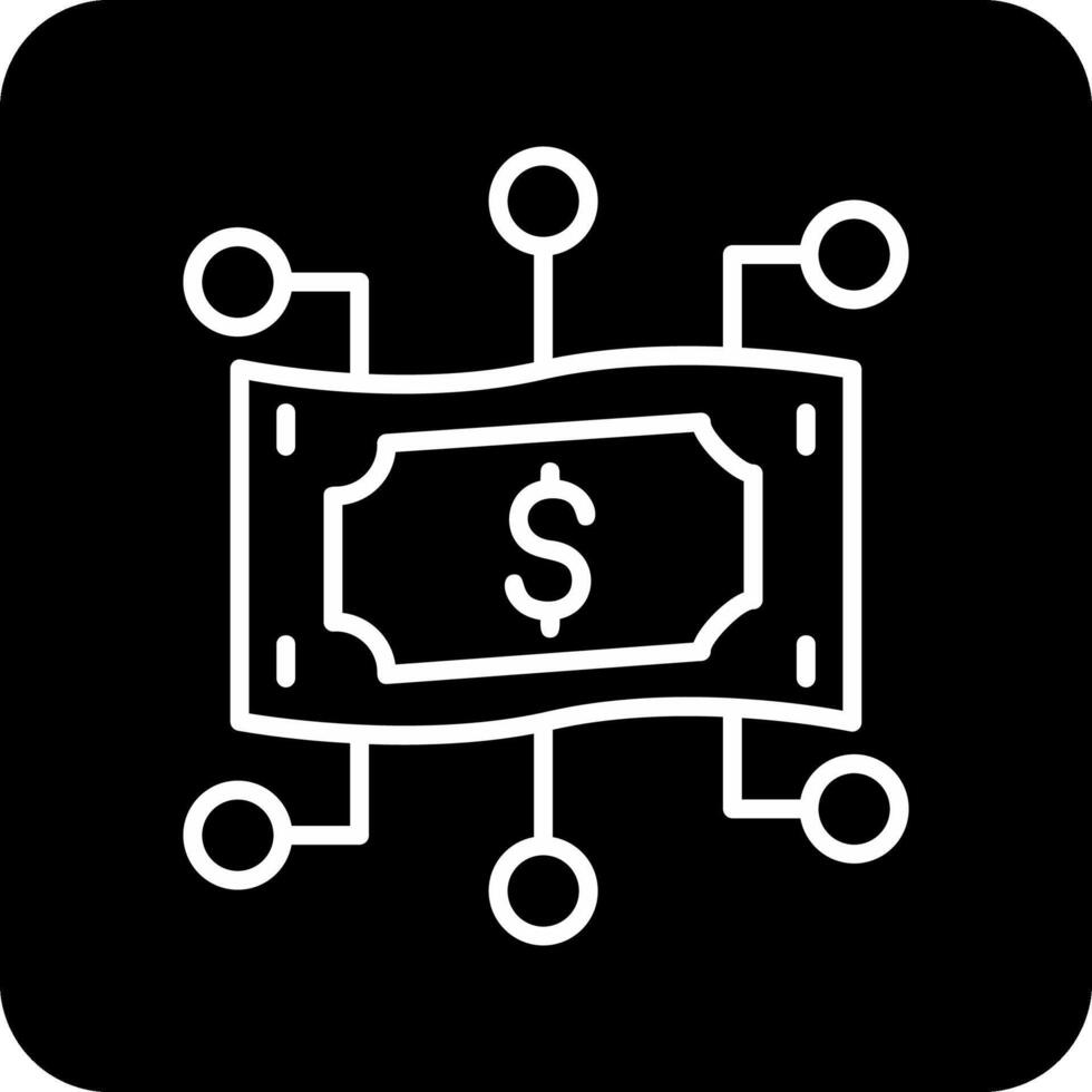 digital dinero vecto icono vector