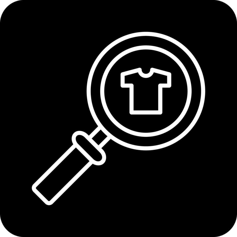 Cloth Search Vecto Icon vector