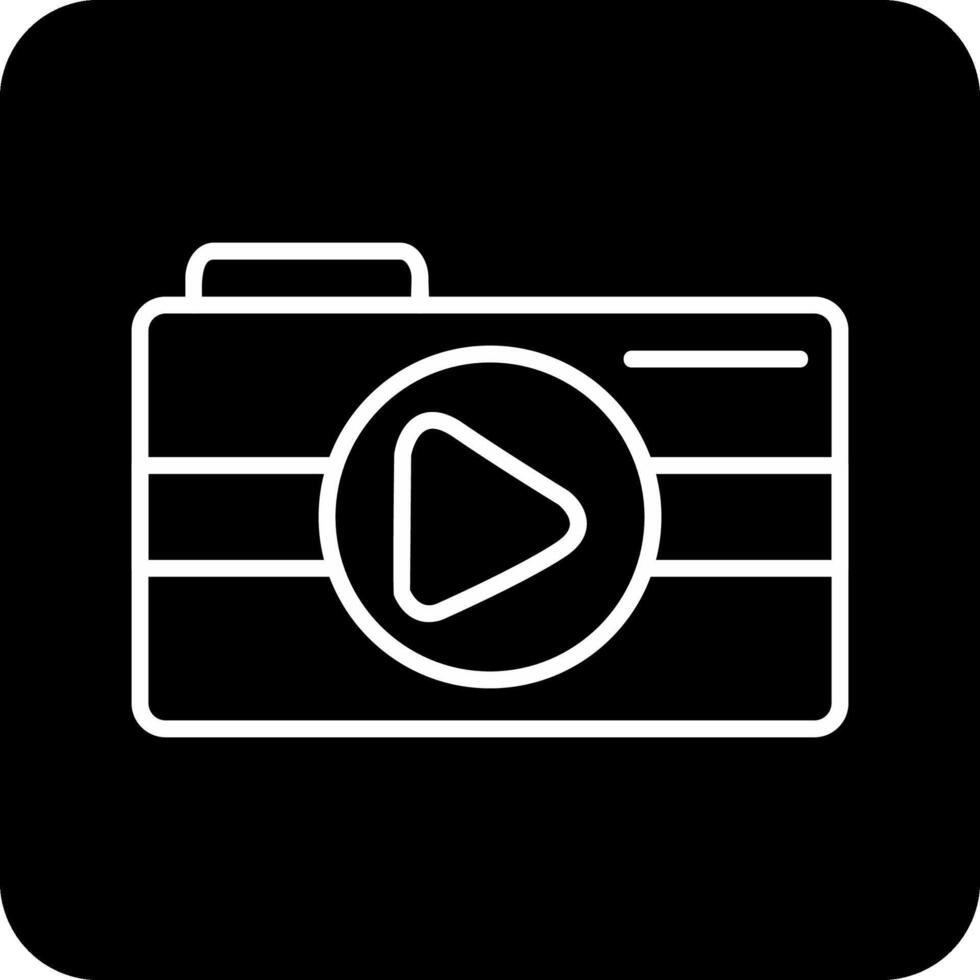 vídeo cámara vecto icono vector