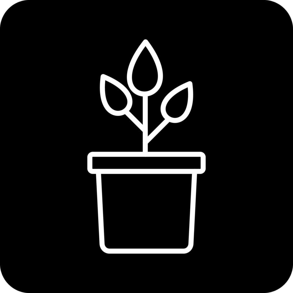 Plant Pot Vecto Icon vector