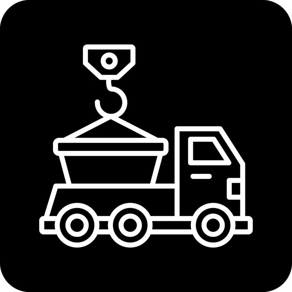 Skip Truck Vecto Icon vector